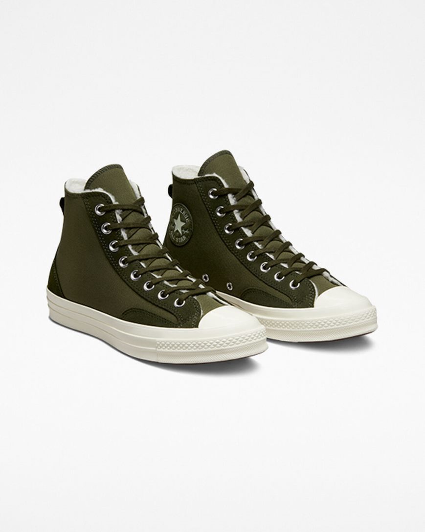 Tenisky Vysoke Converse Chuck 70 Podsite Colorblock Damske Olivovo Zelená Zelene | SK AS5FK4